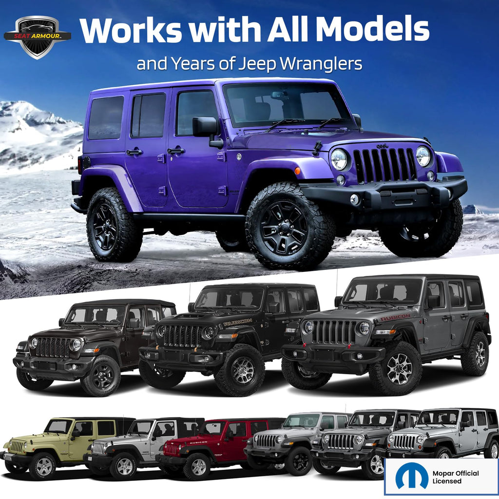 Seat Armour Jeep Seat Towel - Universal Fit Soft Machine Washable Jeep Towel - Easy Install, Multipurpose Towel2Go Seat Cover for Jeep - Purple