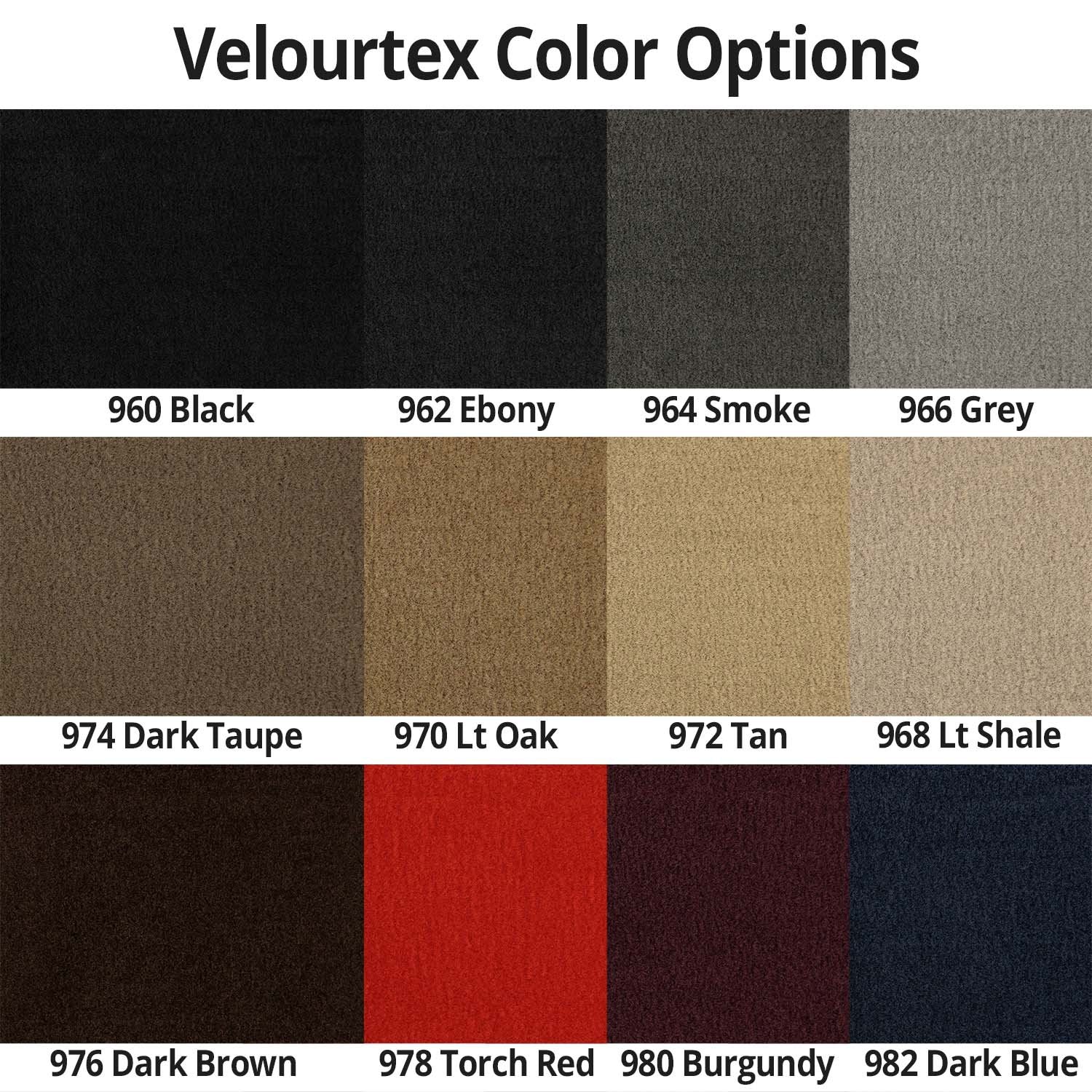 Lloyd Mats ® - Velourtex Ebony 4PC Floor Mats for Mustang Shelby GT500 2007-14 with Red GT500 Applique