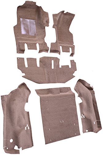 Replacement Auto Carpet Floor Liner - Molded Cutpile - fits 1997-2002 Jeep Wrangler Short Console Without Rocker Panels Complete (801 Black) (Acc:78219)