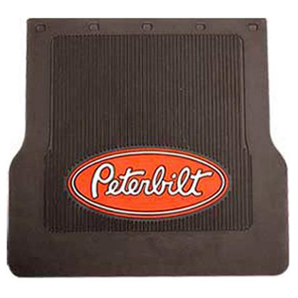 Peterbilt Motors 16" x 18" x 17" Heavy Duty Rubber Semi Truck Mud Flaps-Pair