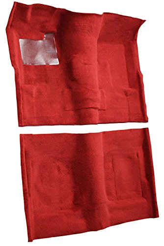 Replacement Auto Carpet Floor Liner - Molded Cutpile - fits 1974-1979 Chevrolet Nova 2 Door 4 Speed Manual (Black)