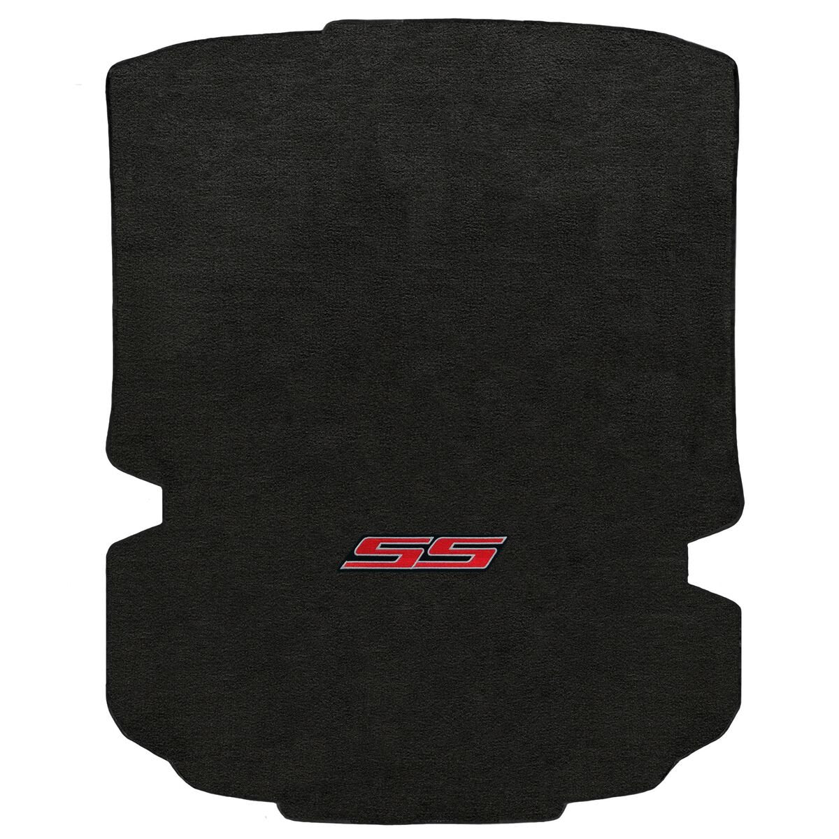 Lloyd Mats Red SS Logo Ebony Velourtex Trunk Mat Set Compatible with Chevy Camaro (2016-Now)