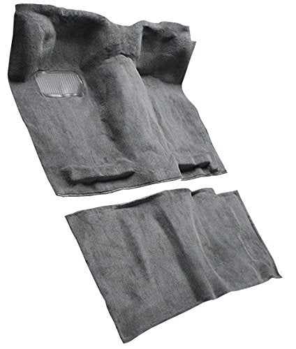 Replacement Auto Carpet Floor Liner - Molded Cutpile - fits 1987-1994 Nissan D21 Regular Cab (Dark Gray)