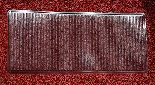 Replacement Auto Carpet Floor Liner - Molded Loop - fits 1965-1970 Chevrolet Impala 2 Door 4 Speed Manual with Console (Maroon)
