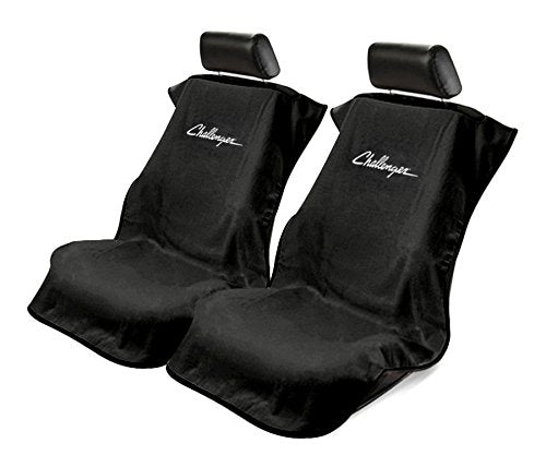 Seat Armour Universal Black Towel Front Seat Covers for Challenger -Pair