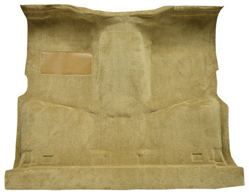 Replacement Auto Carpet Floor Liner - Molded Cutpile - fits 1981-1986 Chevrolet K10 Regular Cab 4WD Automatic 4 Speed (Black)