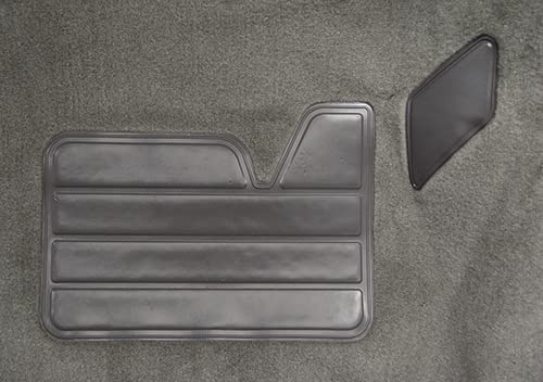 Auto Carpet Floor Liner - Passenger Area - Molded Cutpile - fits 1995-1999 Chevrolet Tahoe 2 Door with Heat Vents (Medium Gray/Pewter)