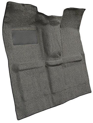 Replacement Auto Carpet Floor Liner - Molded Loop - fits 1967-1972 Chevrolet C10 Pickup Regular Cab 2WD Automatic 400 Trans Without Gas Tank in Cab Column Shift (Dark Saddle)