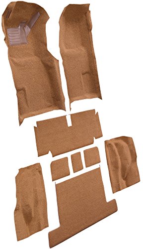 Replacement Auto Carpet Floor Liner - Molded Loop - fits 1971-1975 Chevrolet Corvette Coupe Automatic Complete with Pad (Silver)