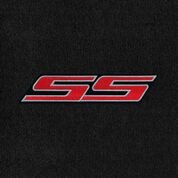 Lloyd Mats Red SS Logo Ebony Velourtex Trunk Mat Set Compatible with Chevy Camaro (2016-Now)