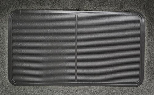 Auto Carpet Floor Liner - Passenger Area - Molded Cutpile - fits 1982-1993 Ford Mustang Coupe Hatchback (Medium Gray)