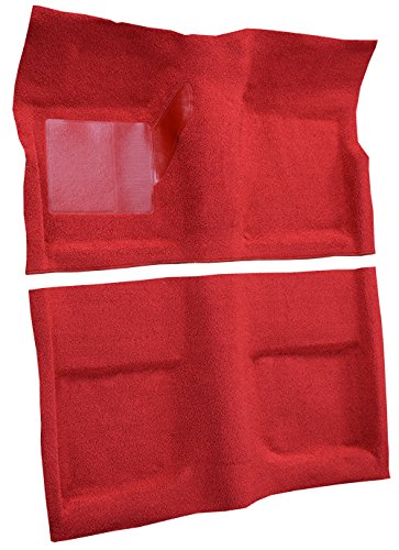 Molded Nylon Replacement Auto Carpet Floor Liner - - fits 1965-1968 Ford Mustang Coupe (Saddle)
