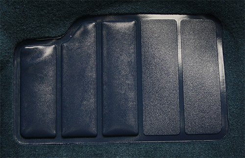 Auto Carpet Floor Liner - Passenger Area - Molded Cutpile - fits 1988-1991 Honda Civic 2 Door Hatchback (Black)