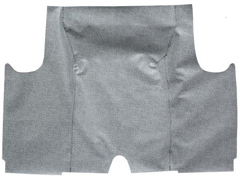 Die Cut Fleece Complete Trunk Mat fits 1962-1963 Ford Fairlane (Black and Gray Basket)