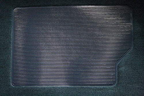 Replacement Auto Carpet Floor Liner - Molded Cutpile - fits 1987-1996 Ford F-150 Regular Cab 2WD Automatic (Oxblood)