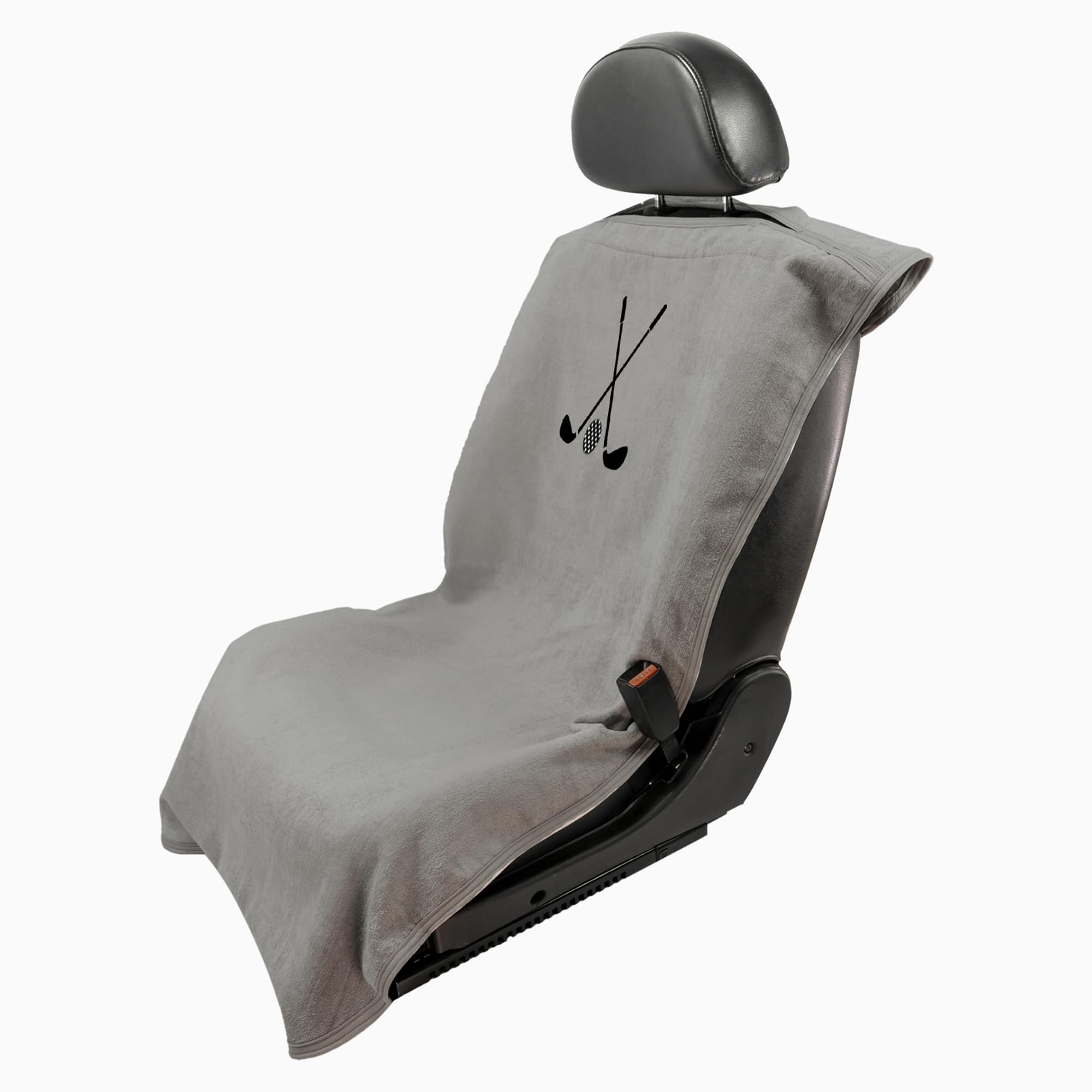 Clubs & Ball Logo Seat Towel/Cover – Soft, Absorbent & Machine Washable – Gray