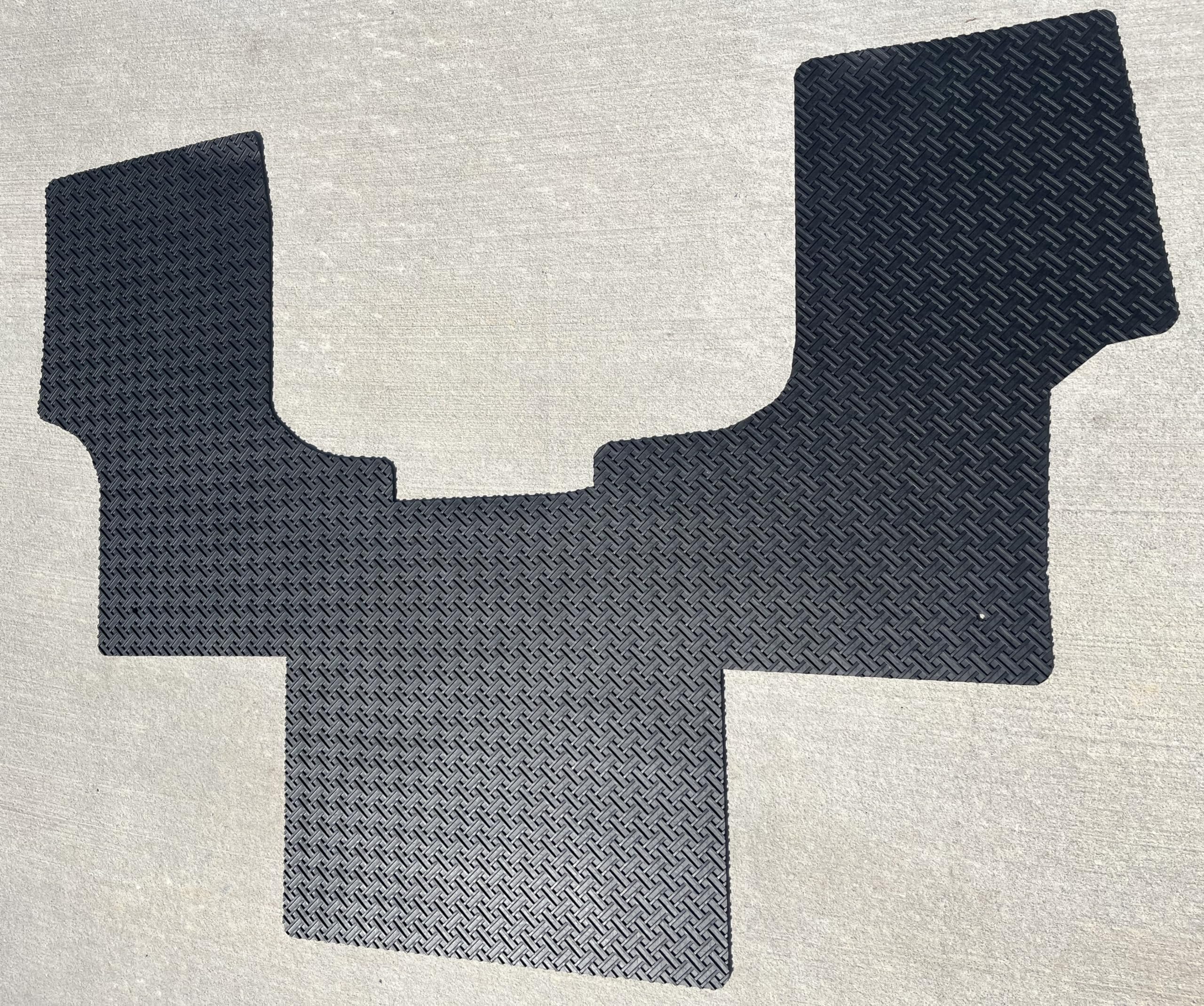 Lloyd Mats Compatible with Chevy Express Van 2003-2020 1PC Rubber Cab Floor Mat - Black Basketweave Pattern