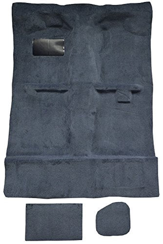 Replacement Auto Carpet Floor Liner - Molded Cutpile - fits 1995-2004 Toyota Tacoma Extended Cab 2wd and 4wd with Lid Covers (Black)