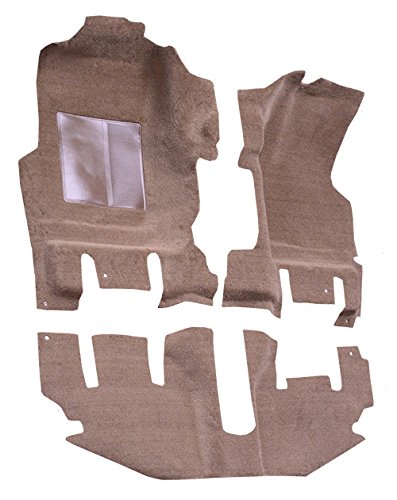Auto Carpet Floor Liner - Passenger Area - Molded Cutpile - fits 1997-2006 Jeep Wrangler Long Console (Desert Tan)