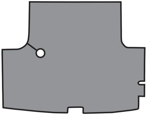 Die Cut Vinyl Complete Trunk Mat fits 1970-1974 Plymouth Duster (Gray Herringbone)