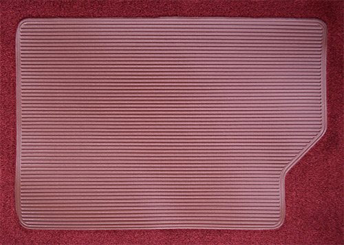 Replacement Auto Carpet Floor Liner - Molded Loop - fits 1965-1972 Ford F-100 Regular Cab 2WD Automatic 3 Speed Without Gas Tank in Cab Column Shift (Fawn Sandalwood)