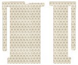 Lloyd Mats, Compatible With Toyota Sienna Custom-Fit All-Weather Rubber Floor Mats 2nd & 3rd Seat - 8 Passenger|Fixed Front Console - 2pc Kit - Ivory (2011 11 2012 12)