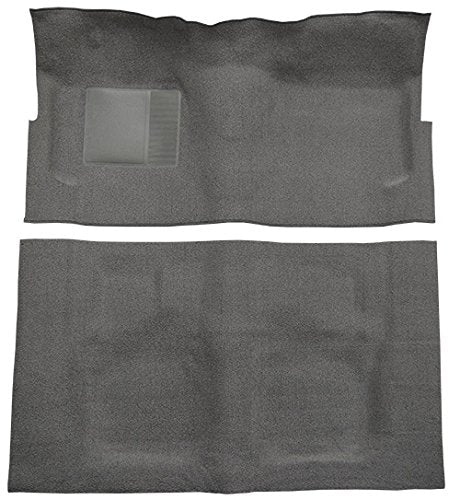 Replacement Auto Carpet Floor Liner - Molded Loop - fits 1963-1963 Ford Galaxie 2 Door Sedan Automatic Foot Wells Long Rear (Black)