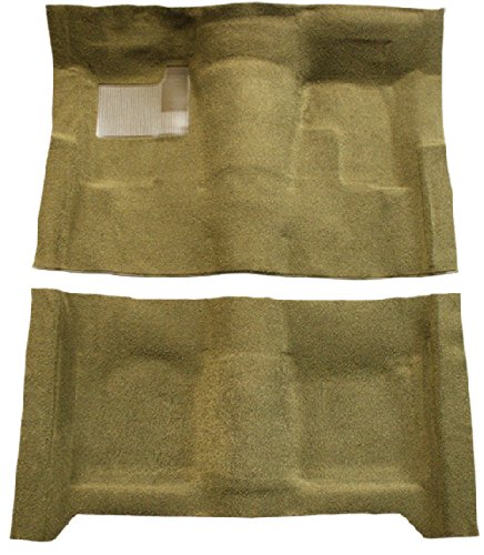Replacement Auto Carpet Floor Liner - Molded Cutpile - fits 1974-1979 Chevrolet Nova 4 Door (Black)