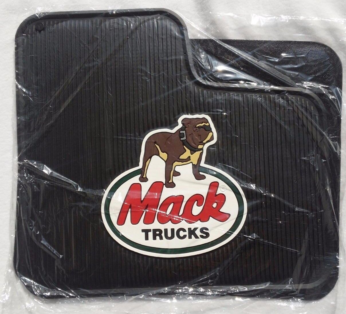 Mack Truck OEM Black Rubber Floor Mats/Dog Logo - CH600 Superliner & R Series