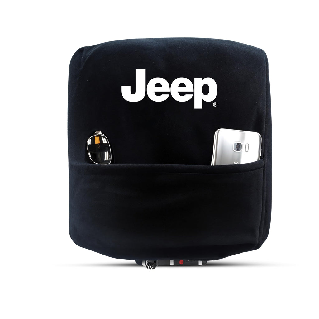 Konsole Armour Center Console Cover for Jeep Wrangler JL (2018–2022) – Custom Fit Protection with Premium Embroidered Jeep Logo – Officially Licensed, Soft & Durable