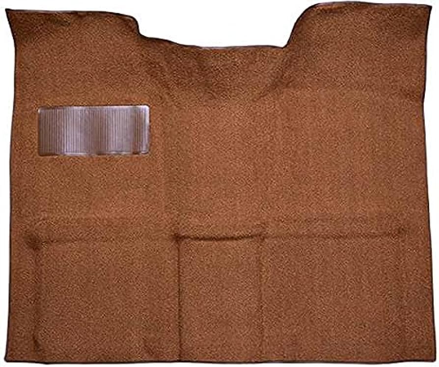 ACC Dark Saddle Color Loop Carpet Compatible with 1967-1972 Chevrolet C10 Pickup Regular Cab 2WD Auto 400 Trans (ONLY) & NO Gas Tank in Cab - Column Shift