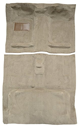 Replacement Auto Carpet Floor Liner - Molded Cutpile - fits 2000-2004 Nissan Frontier Crew Cab Automatic Manual Pickup (Black)