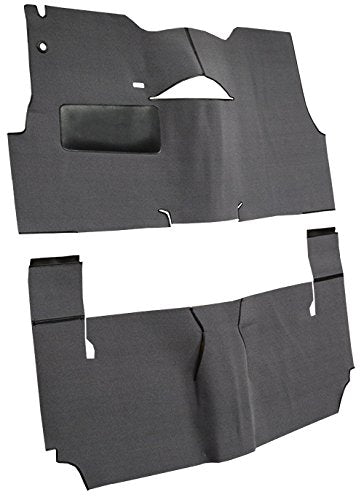 Black Loop Cut and Sewn Replacement Carpet Compatible with 1955 Chevy Bel Air 2 Door Hardtop with Bench Seat