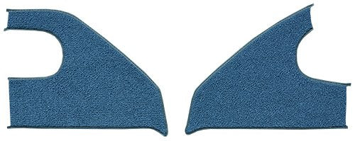 Die Cut Loop Kick Panel Carpet Flooring - fits 1967-1972 Chevrolet C10 Pickup Inserts with Cardboard (Black)