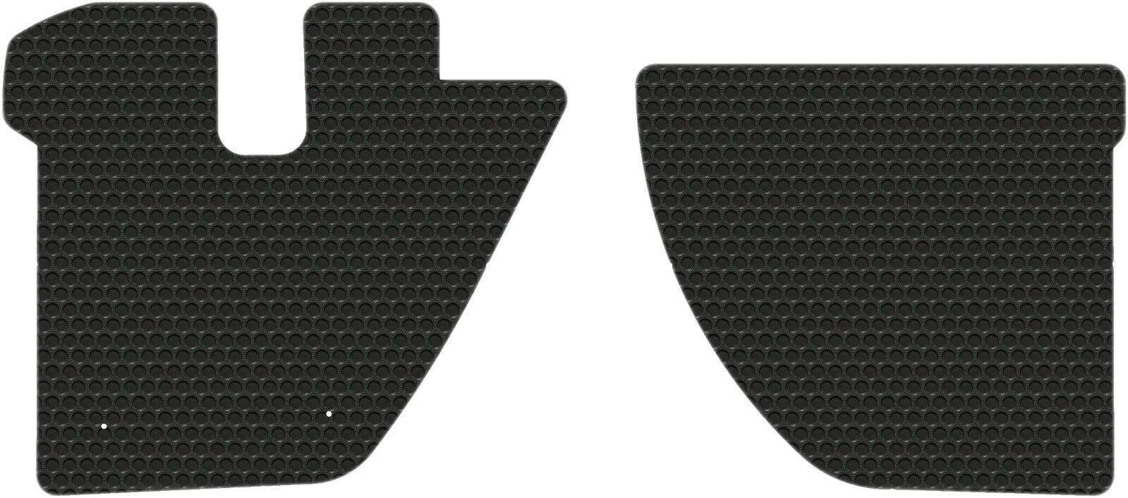 Lloyd Mats Compatible with Toyota Hino Truck - Black Rubber All-Weather Floor Mats Fits Cabover 2012-2020 155/195