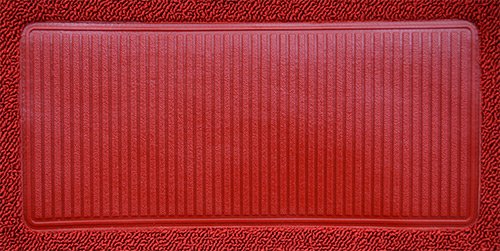 Replacement Auto Carpet Floor Liner - Molded Loop - fits 1964-1967 Oldsmobile Cutlass 2 Door Automatic (Red)