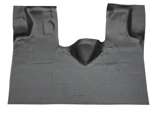 Molded Vinyl Passenger Area Carpet Flooring - fits 1992-1996 Ford E-350 Econoline - fits Gas or Diesel (Black)