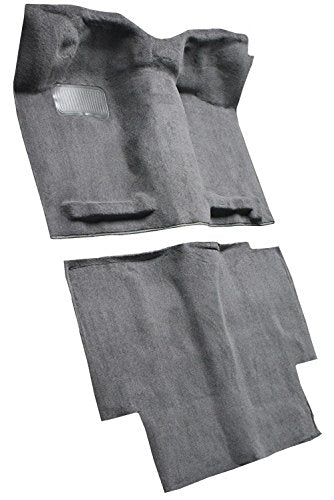 Replacement Auto Carpet Floor Liner - Molded Cutpile - fits 1987-1994 Nissan D21 Extended Cab (Dark Gray)