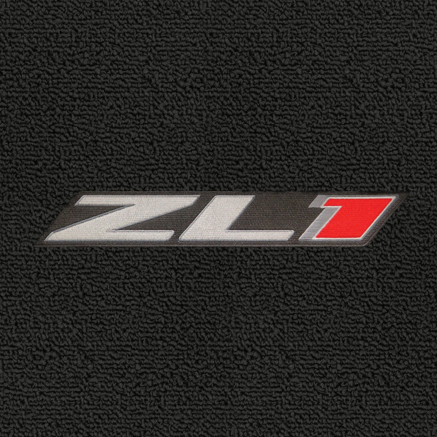 Lloyd Mats ® - Classic Loop Ebony Standard Trunk Mat for Camaro ZL1 Coupe 2012-15 with Silver and Red ZL1 Logo