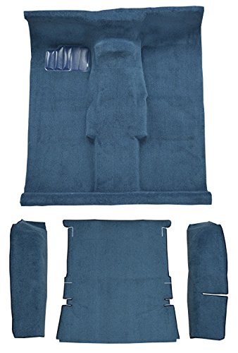 Replacement Auto Carpet Floor Liner - Molded Cutpile - fits 1987-1989 Dodge Raider 2 Door Complete (Black)
