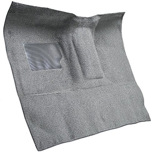 Replacement Auto Carpet Floor Liner - Molded Loop - fits 1965-1972 Ford F-250 Regular Cab Automatic C-6 Trans w/Gas Tank in Cab Column Shift (Gunmetal Gray)