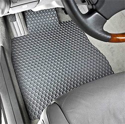 Lloyd Mats, Compatible With Toyota Sienna All-Weather Rubber Floor Mats 2nd & 3rd Seat - 7 Passenger|Sliding Front Console - 3pc Kit - Crystal Clear (2011 11 2012 12)