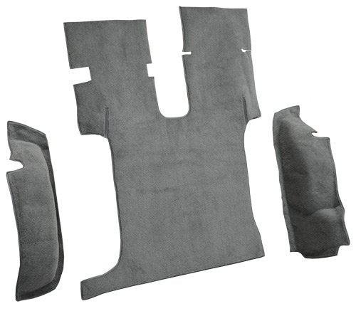 Molded Cutpile Cargo Area Carpet Flooring - fits 1986-1995 Suzuki Samurai with Roll Bar Cutout (Black)