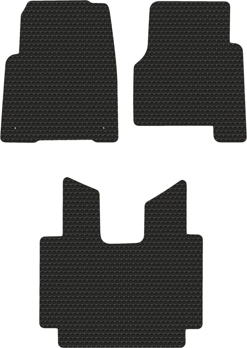 Lloyd Mats Compatible with Freightliner Cascadia Truck w/Manual Stick Shift - Black Rubbertite All-Weather Floor Mats - 3 Piece Full Cab Coverage - Fits 2008-2018