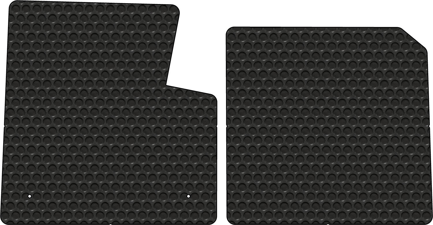 Lloyd Mats Compatible with Western Star Truck Black Rubbertite All-Weather Floor Mats- 2 Piece Cab Fronts - Fits 4900 & Constellation
