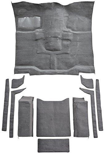 Replacement Auto Carpet Floor Liner - Molded Cutpile - fits 1976-1986 Jeep CJ7 Complete (7701 Graphite) (Acc:33530)