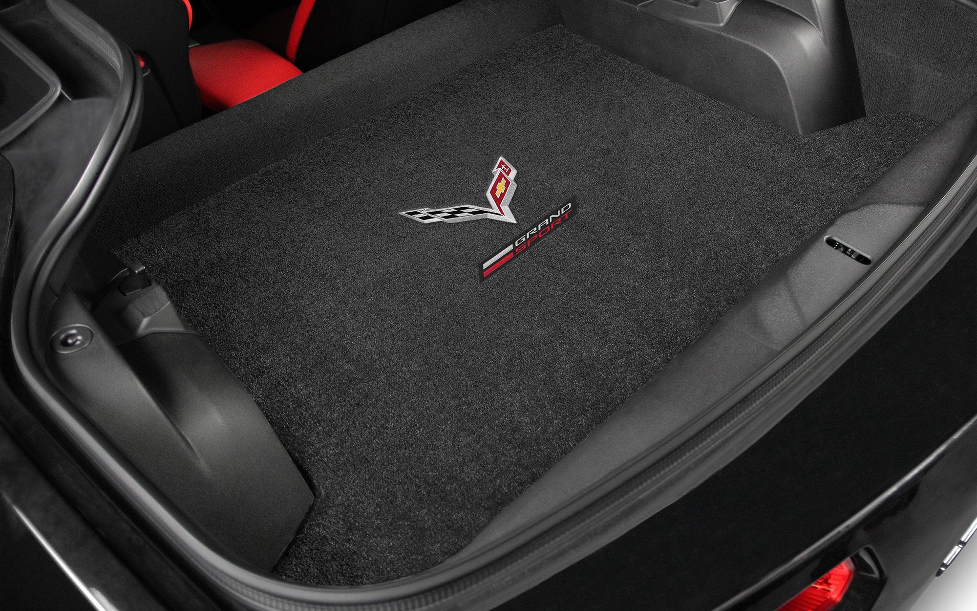Lloyd Mats Corvette C7 Grand Sport & Flags Logo Jet Ultimat Coupe Cargo Mat (2014-2019)