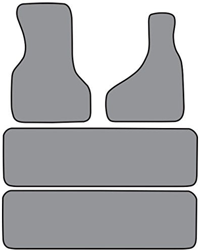Carpet Floor Mats - Complete Die Cut Cutpile - fits 1985-2000 GMC Safari 2 Piece Fronts and 2 Piece Rear Runners (Dove Gray)