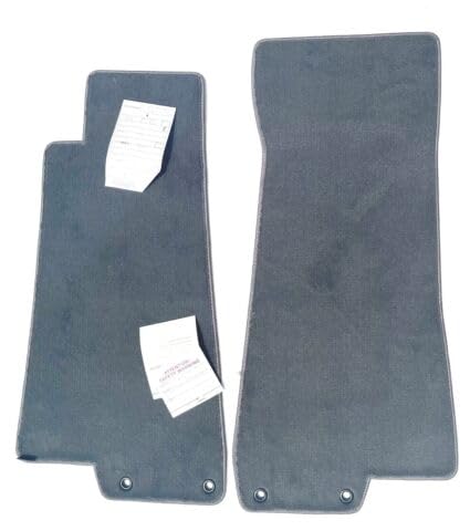Lloyd Mats Compatible with Jaguar XK8- Carpet Floor Mats Gray Front Fits 1997-2006 (with 2 Grommets on Each Mat), 2GROMM