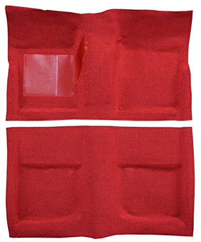 Molded Nylon Replacement Auto Carpet Floor Liner - - fits 1965-1968 Ford Mustang Coupe (Black)